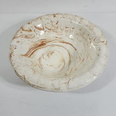Vintage Alabama Clay Large Wash Basin Dish Centerpiece Bowl 13" - Thumbnail 2