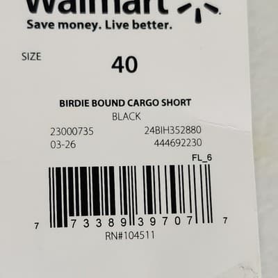 Birdie Bound Men’s 40 Cargo Shorts Stretch Easy Care Flex Waist 9” Khaki NEW - Thumbnail 7