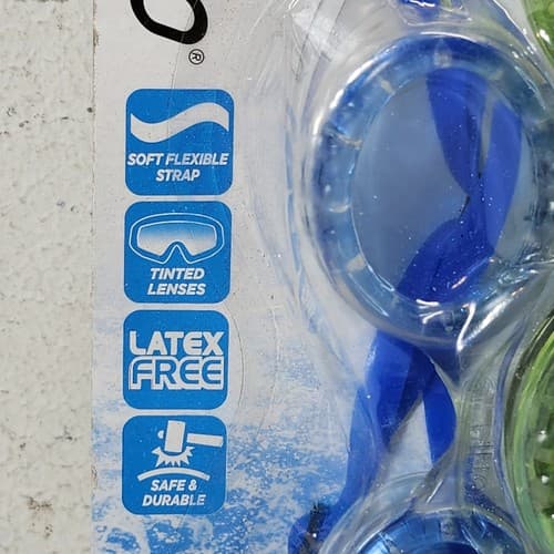 Dolfino Swimming Goggles Ages 4+ Tinted Lenses Beach Pool Blue Green NEW - Thumbnail 3