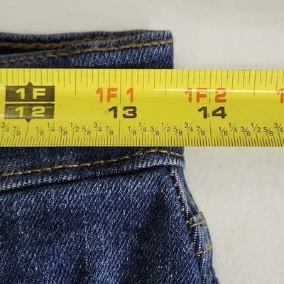 Levi's Jeans Women's 2 High Rise Straight Dark Blue Denim NEW - Thumbnail 2