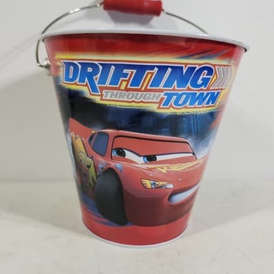 Tin Box Co Disney Cars Easter Bucket Drifting Through Town - Thumbnail 2