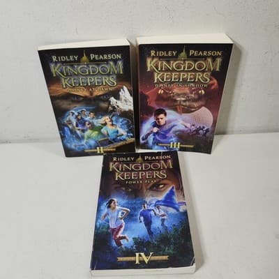 Lot of 3 Kingdom Keepers Books Ridley Pearson DISNEY Hyperion Paperback - Thumbnail 2