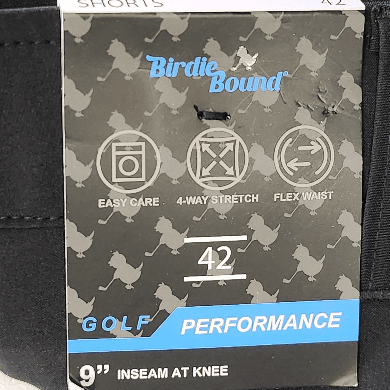 Birdie Bound Men’s 42 Cargo Shorts Stretch Easy Care Flex Waist 9” Khaki NEW - Thumbnail 8