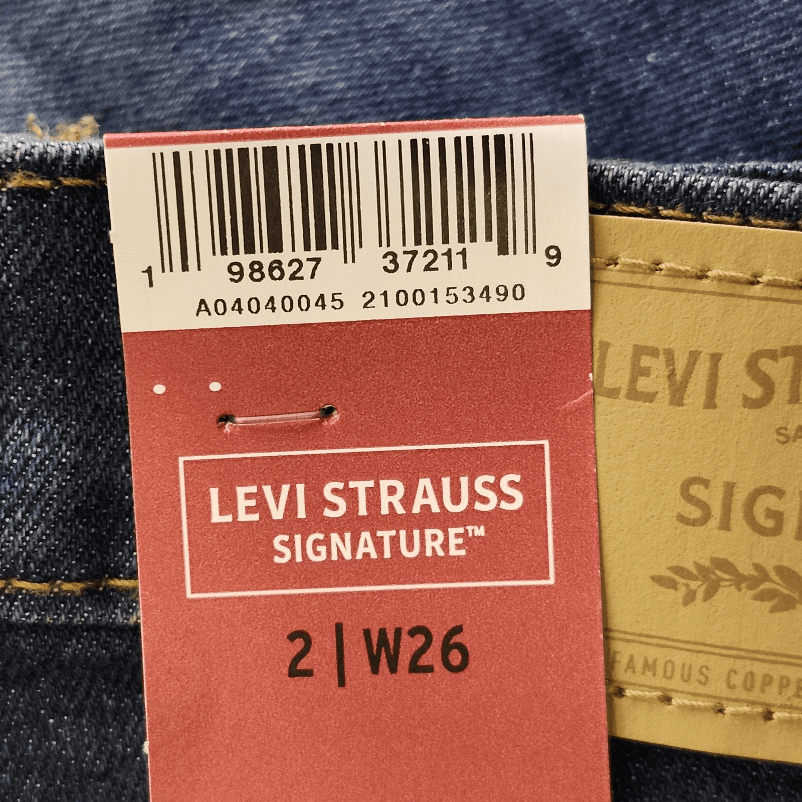 Levi's Jeans Women's 2 High Rise Straight Dark Blue Denim NEW - Thumbnail 10