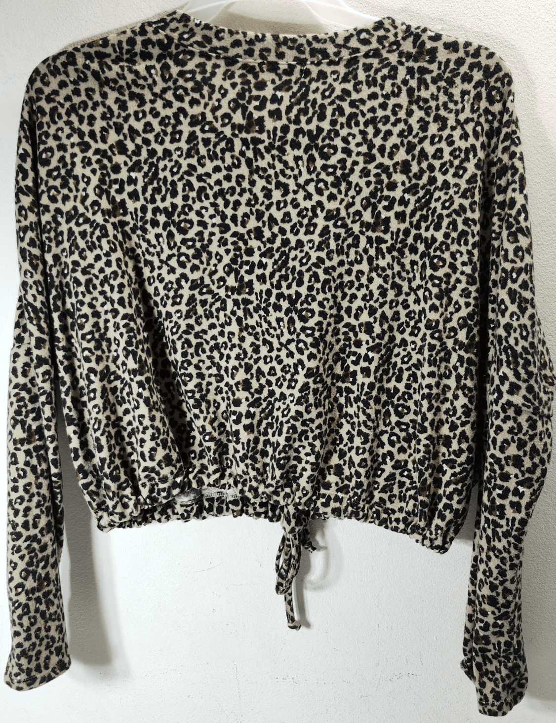 Blouse Women's Size XL Leopard Print Liberty Love Long Sleeve Top - Thumbnail 4