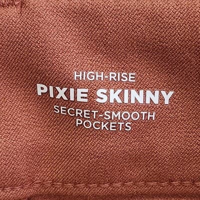 Old Navy Women's High Rise Pixie Skinny Pants Size 4 Orange NEW - Thumbnail 8