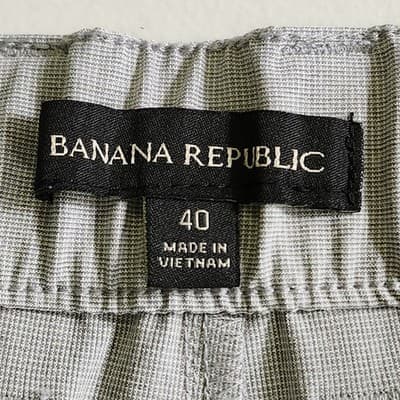 Banana Republic Shorts Men's 40 Casual Gray Golf Outdoor Stretch Solid - Thumbnail 7