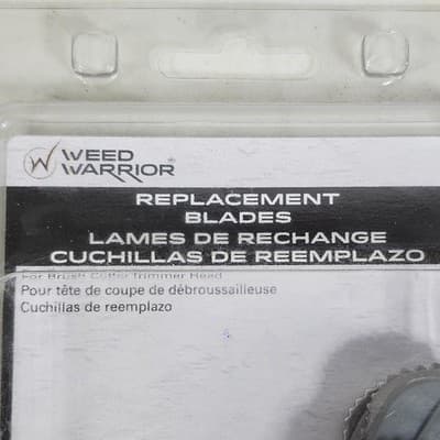 Weed Warrior Brush Cutter Replacement Blades Pack of 3 Wacker NEW - Thumbnail 2