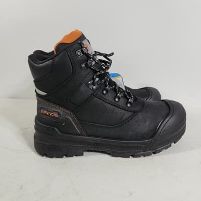 Herman Survivors Groundbreaker Steel Toe Waterproof Work Boots Men's 7.5 Black - Thumbnail 8