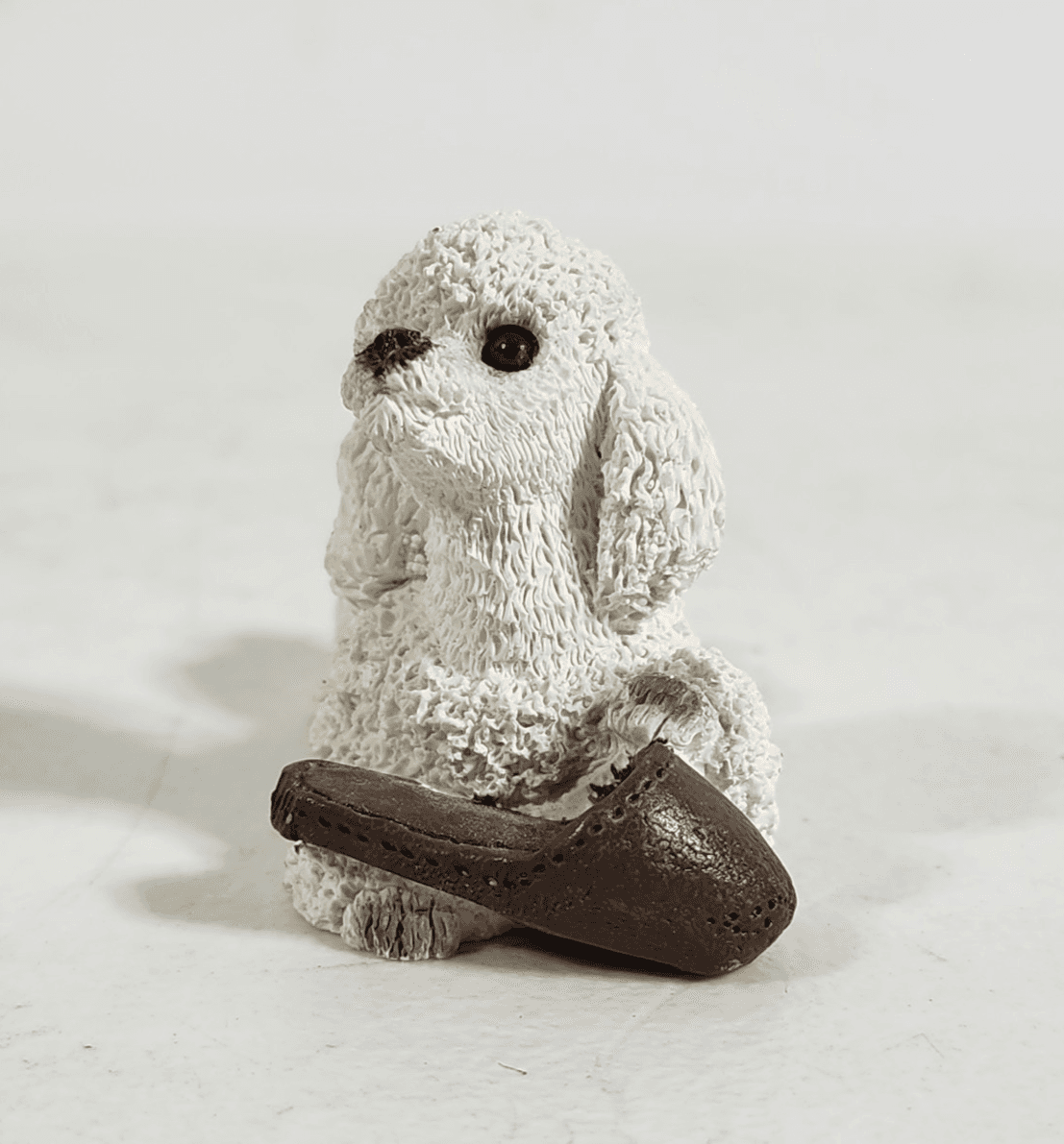 Vintage Stone Critters Poodle SCL-104 Collectable Resin Dog Figurine USA - Thumbnail 4