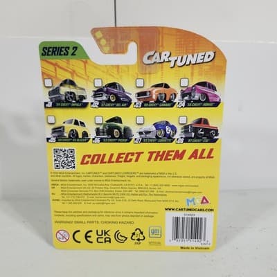 2024 Car Tuned Series 2 Pink 1956 Chevy Nomad Lowrider 1/64 Toy Vehicle NEW - Thumbnail 4