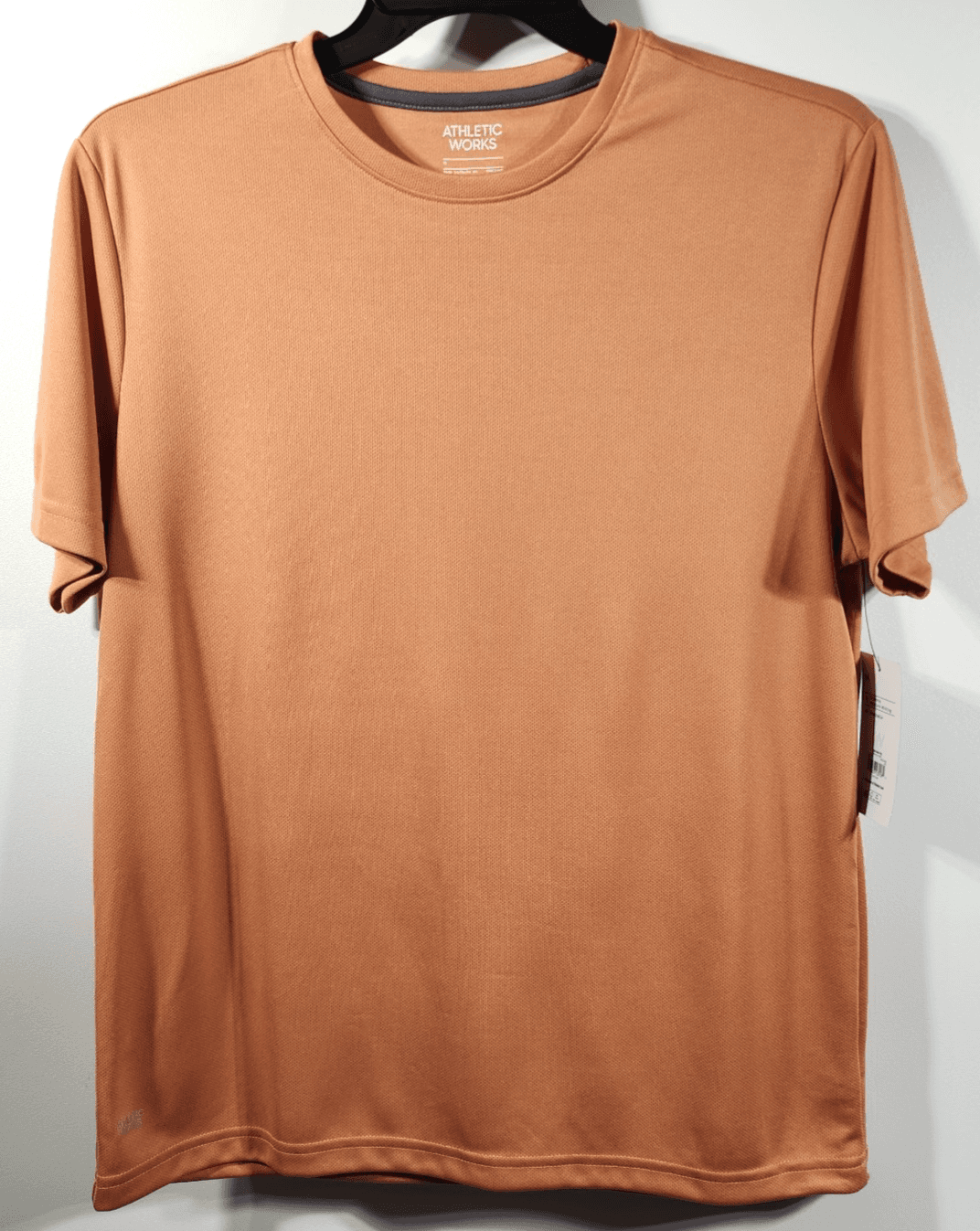 Athletic Works Men's M T-Shirt Orange Short Sleeve Tee NEW - Thumbnail 5