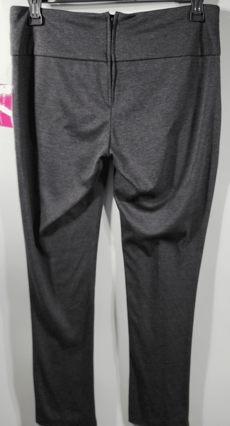 Vintage Dots Women's Mid Rise Gray Size 11/12 Stretch Dress Pants Curvy NEW - Thumbnail 4