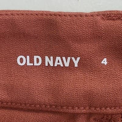 Old Navy Women's High Rise Pixie Skinny Pants Size 4 Orange NEW - Thumbnail 9