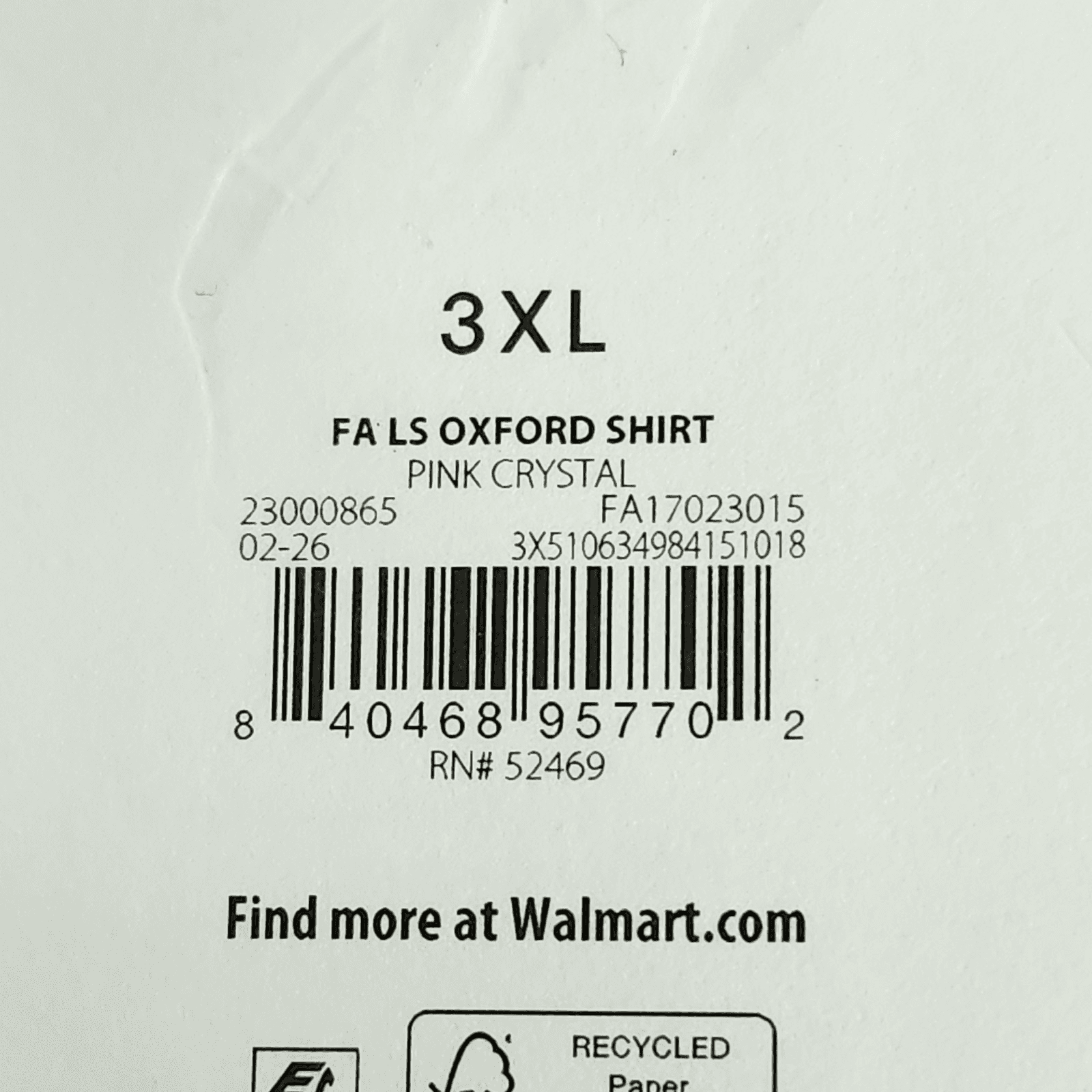 Free Assembly Shirt Men's 3XL Button Up Long Sleeve Oxford Pink White New - Thumbnail 7