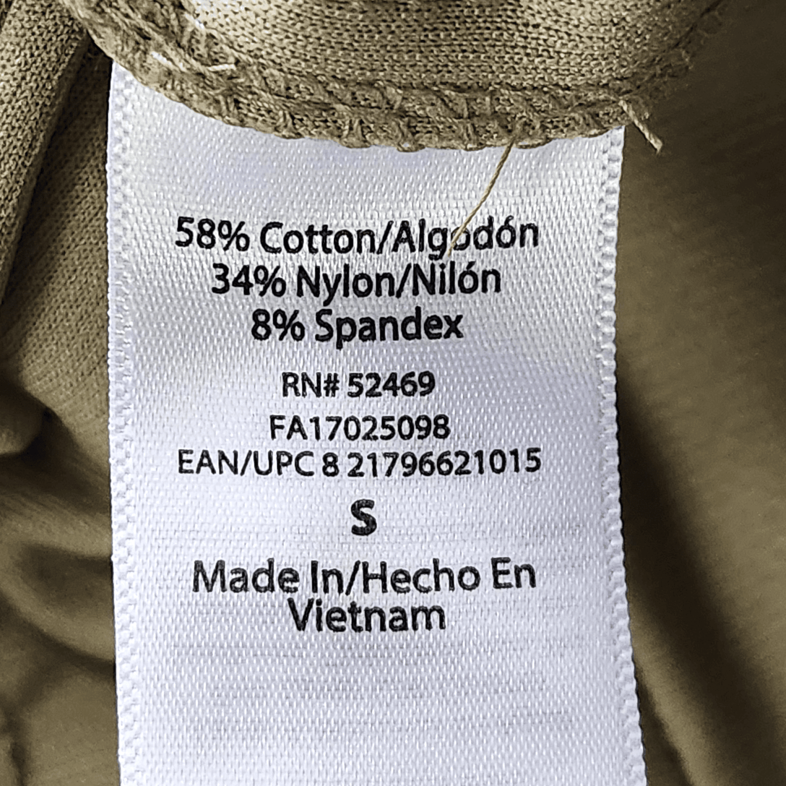 Pants Men's S Brown Khaki Chino Pants Elastic Waist Pockets Free Assembly NEW - Thumbnail 9