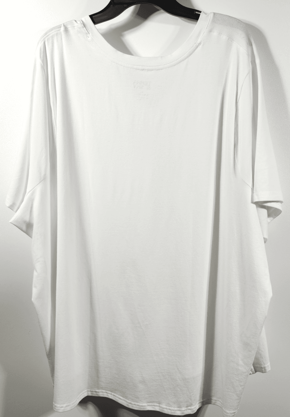 Terra & Sky Women's 4X Plus V-Neck T Shirt Short Sleeve White NEW - Thumbnail 4