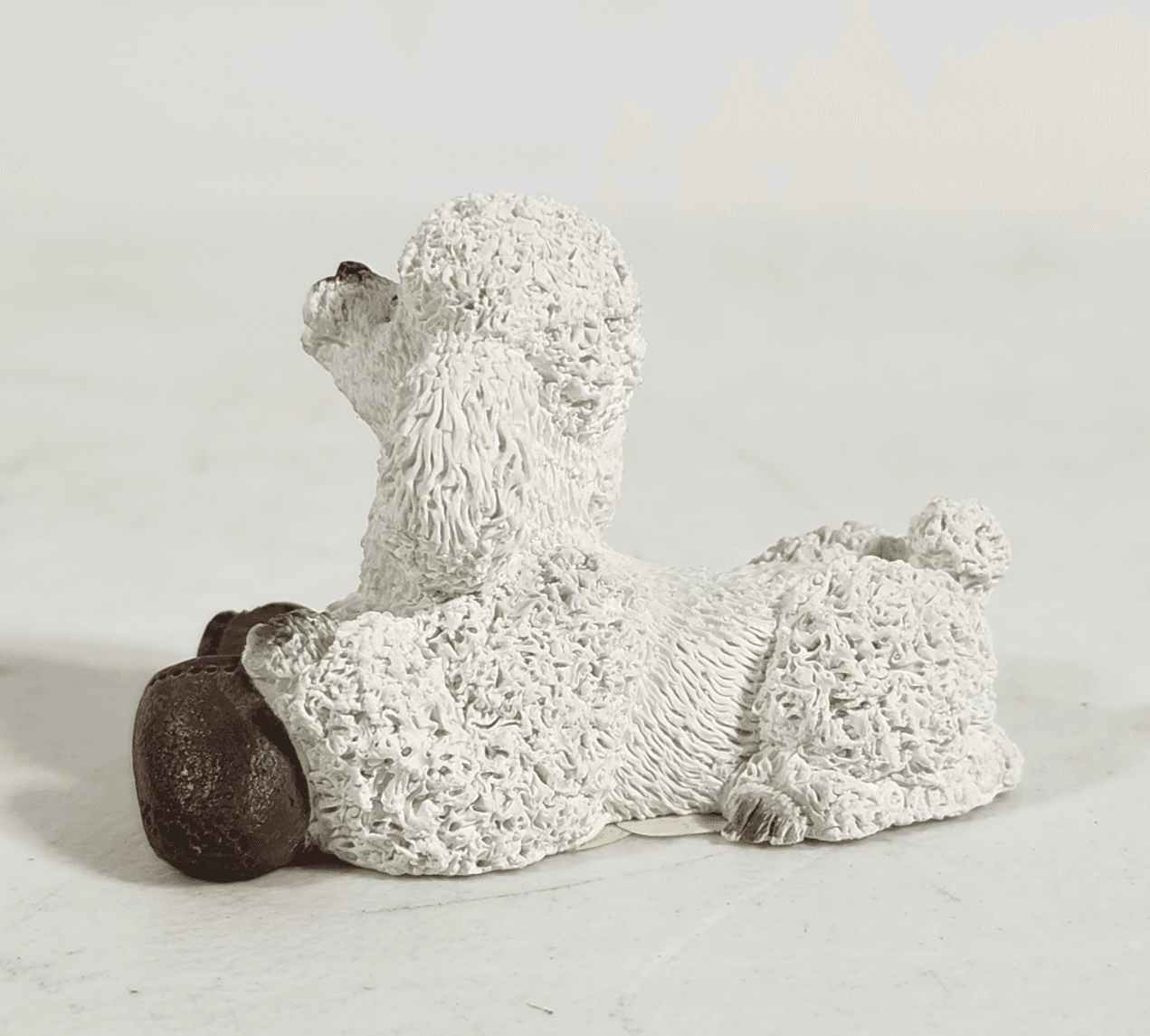 Vintage Stone Critters Poodle SCL-104 Collectable Resin Dog Figurine USA - Thumbnail 5