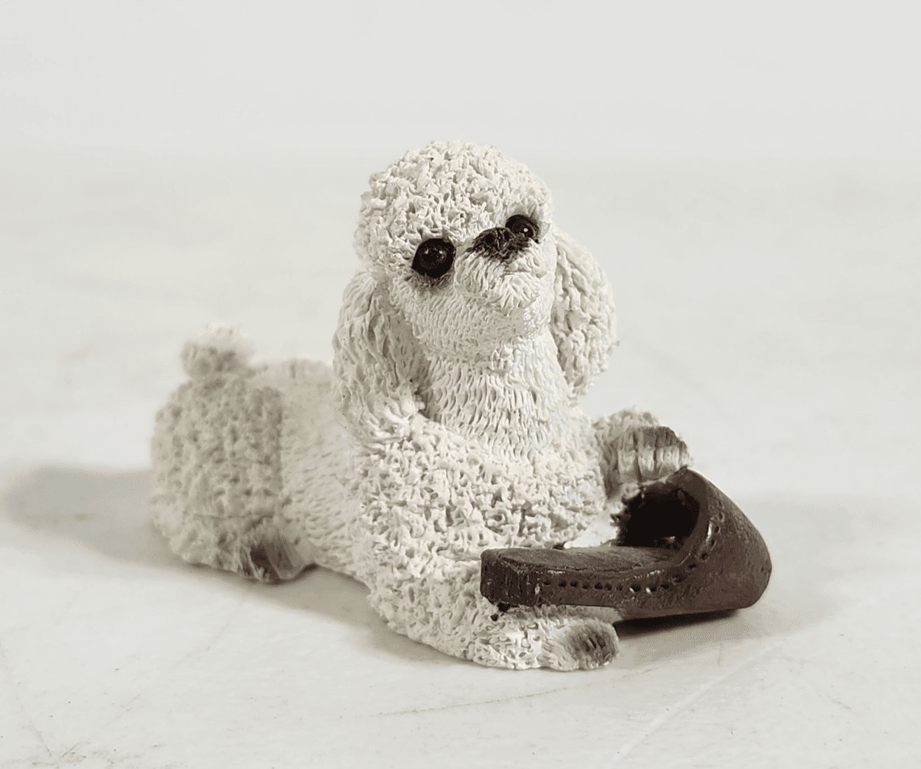 Vintage Stone Critters Poodle SCL-104 Collectable Resin Dog Figurine USA - Thumbnail 2