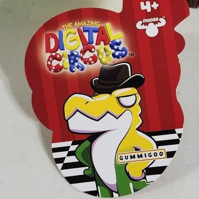 Gummigoo Soft Plush The Amazing Digital Circus Glitch Productions 8" Alligator - Thumbnail 6