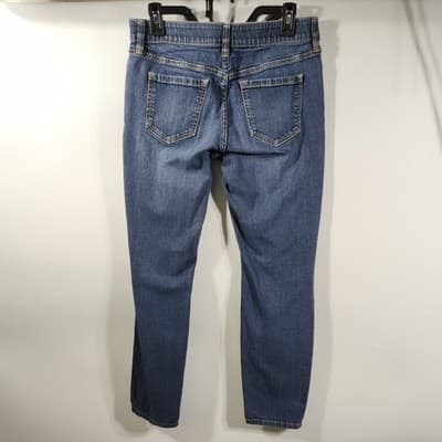 Liz Claiborne Women's 6 Classic Skinny Jeans Blue Stretch Denim Mid Rise - Thumbnail 4
