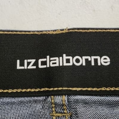 Liz Claiborne Women's 6 Classic Skinny Jeans Blue Stretch Denim Mid Rise - Thumbnail 8