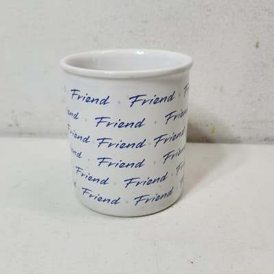Vintage Hallmark Mug Mates Coffee Cup Mug Friend Design White 1987 - Thumbnail 7