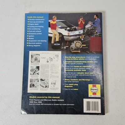 Repair Manual Haynes 36074 Ford Taurus, Mercury sable 1986 - 1995 - Thumbnail 4