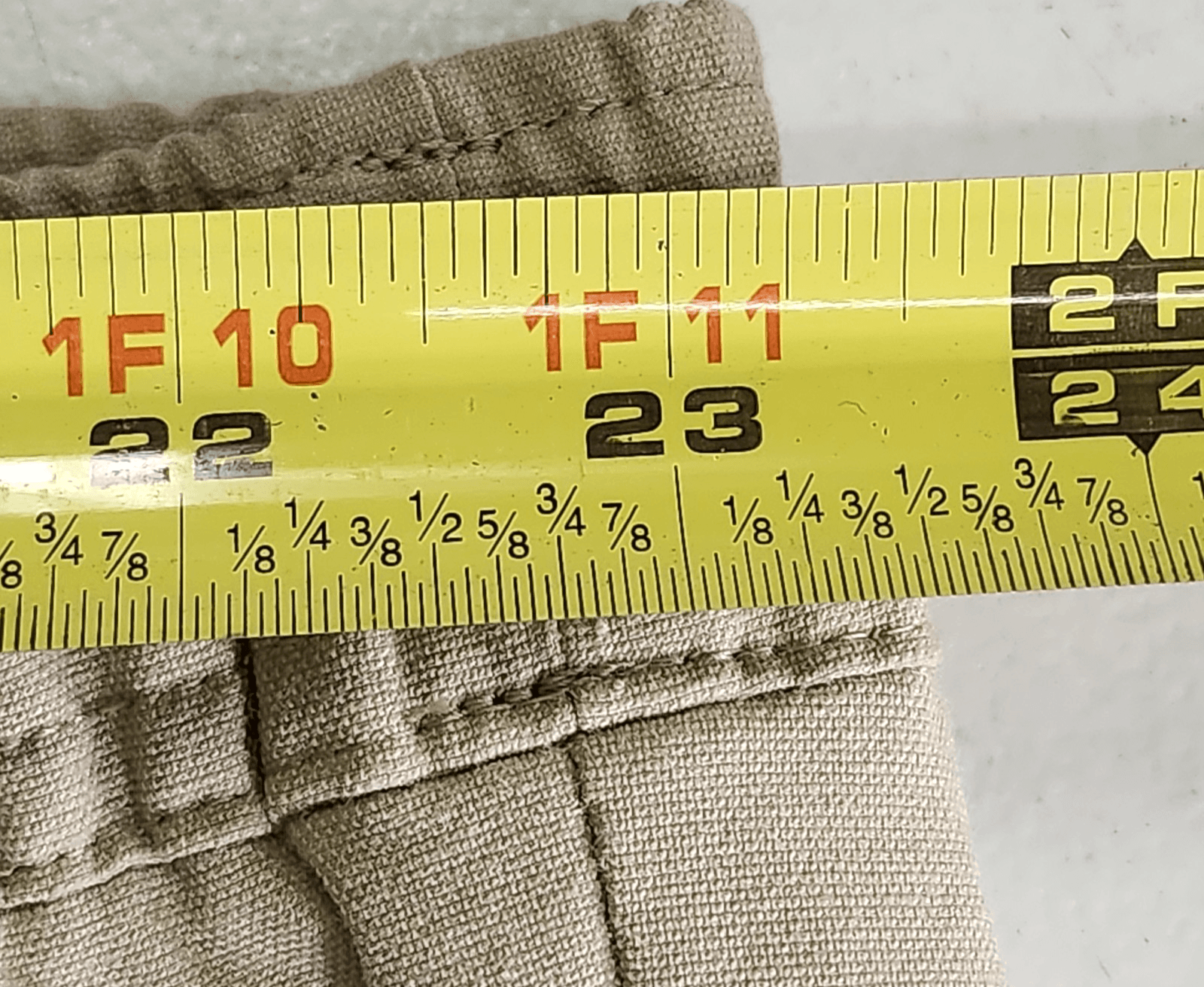 Pants Men's 3XL Brown Khaki Chino Pants Elastic Waist Pockets Free Assembly NEW - Thumbnail 2