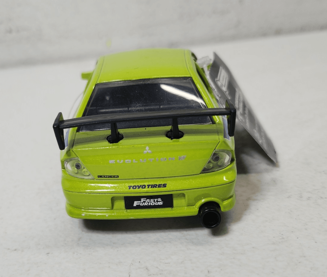 Jada 1/32 Scale Fast & Furious Brians Mitsubishi Lancer Evo VII Lt Green Car - Thumbnail 7