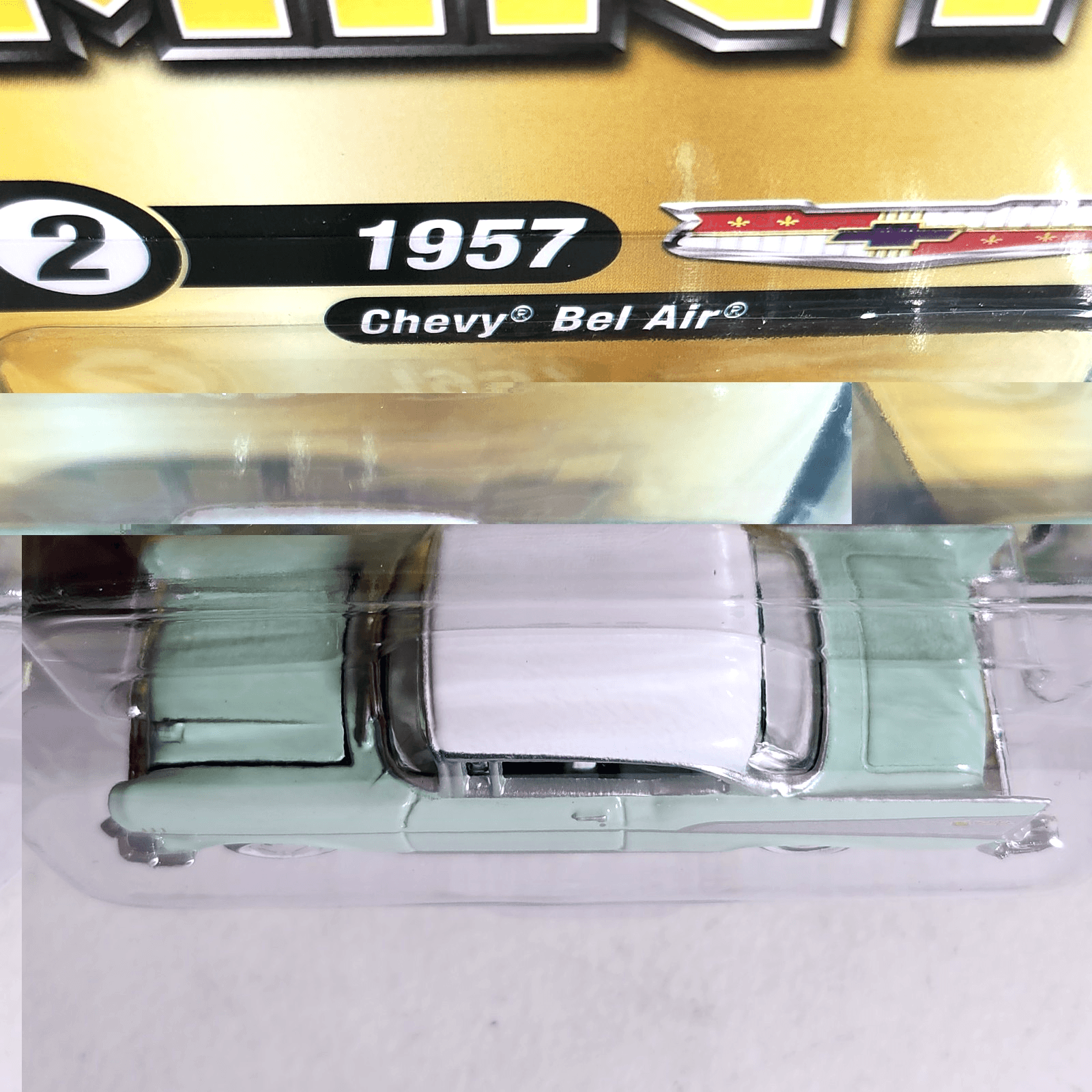 Racing Champions Mint 1957 Chevy Bel Air Diecast Car 1/64 Toy Vehicle NEW - Thumbnail 3