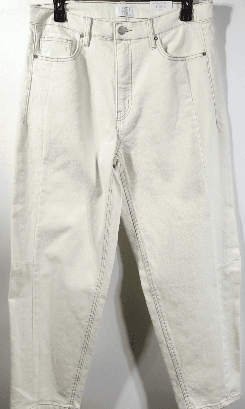 Womens Size 10 Time And Tru Barrel Jeans High Rise Bottoms Pants NEW - Thumbnail 5