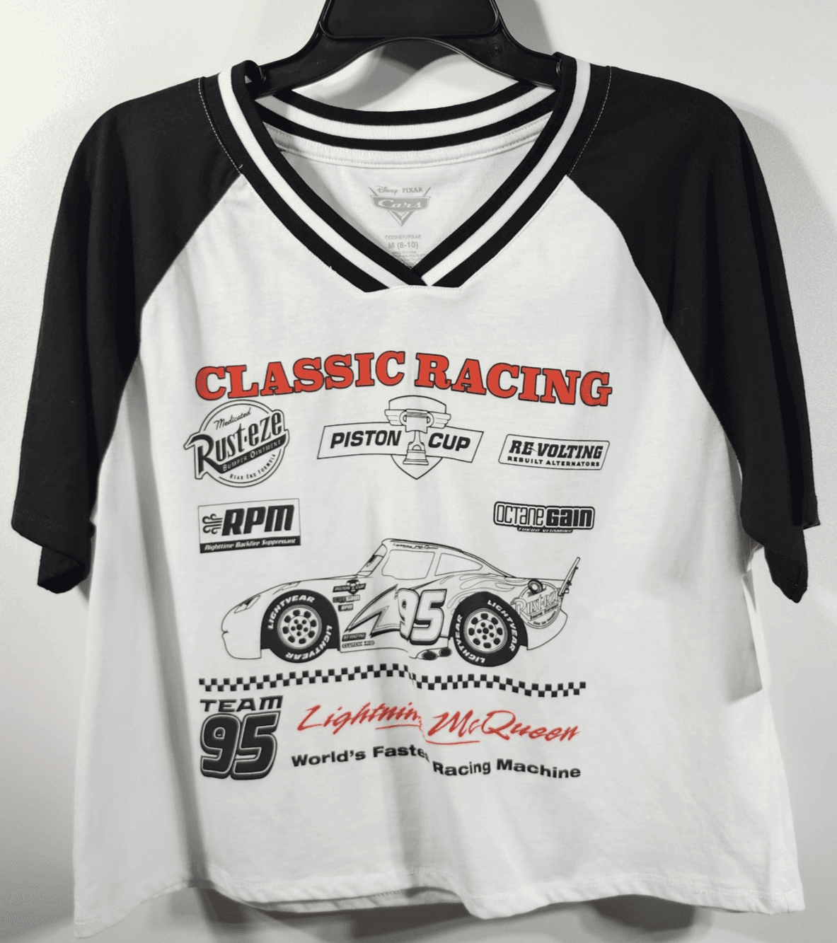 Disney Pixar Cars Piston Cup Champion Lightning McQueen T-shirt Size M NEW - Thumbnail 5