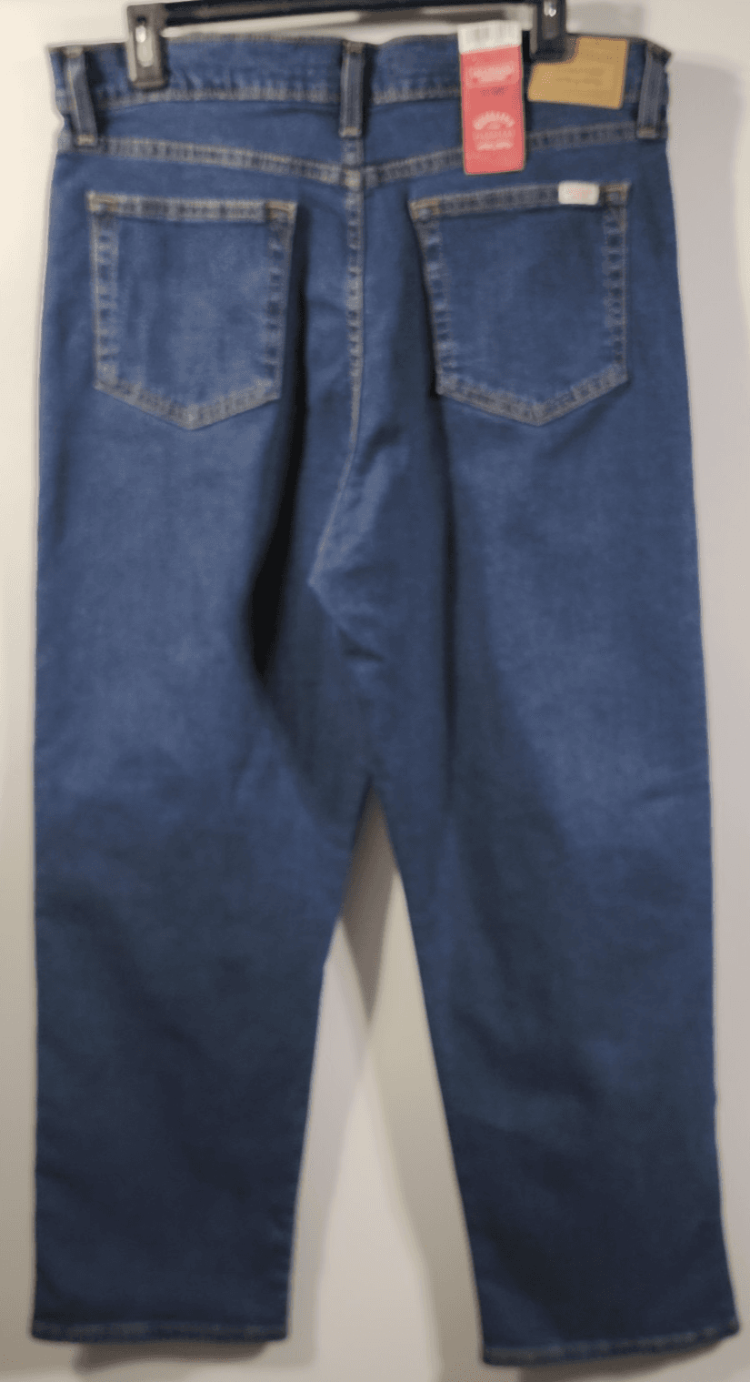 Levi's Jeans Women's 12 High Rise Straight Dark Blue Denim NEW - Thumbnail 2