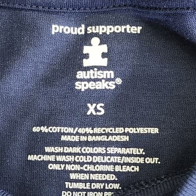 Men's XS T-Shirt Team Awesome Graphic Blue Short Sleeve NEW - Thumbnail 7
