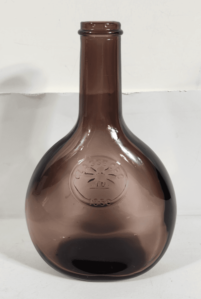 Vintage Wheaton Glassboro Deep Amethyst Purple Bottle 9" Home Bar Decor - Thumbnail 2