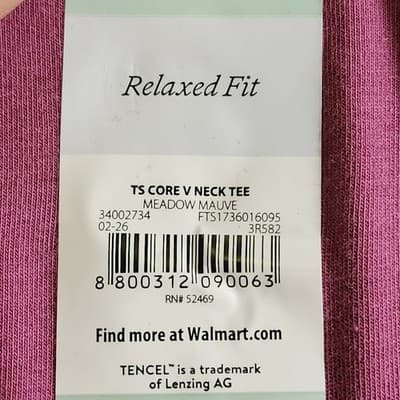 Terra & Sky Women's 0X Plus V-Neck T Shirt Short Sleeve Pink NEW - Thumbnail 7