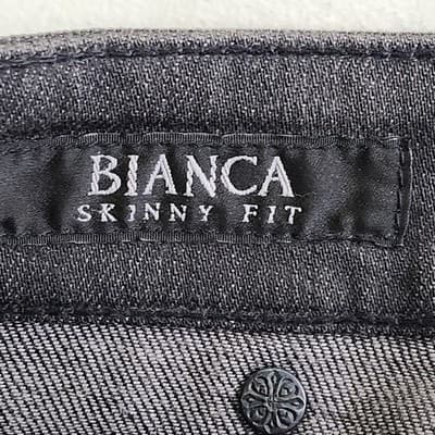 Affliction Women's 26 Jeans Bianca Skinny Fit Black Denim Low Rise - Thumbnail 8