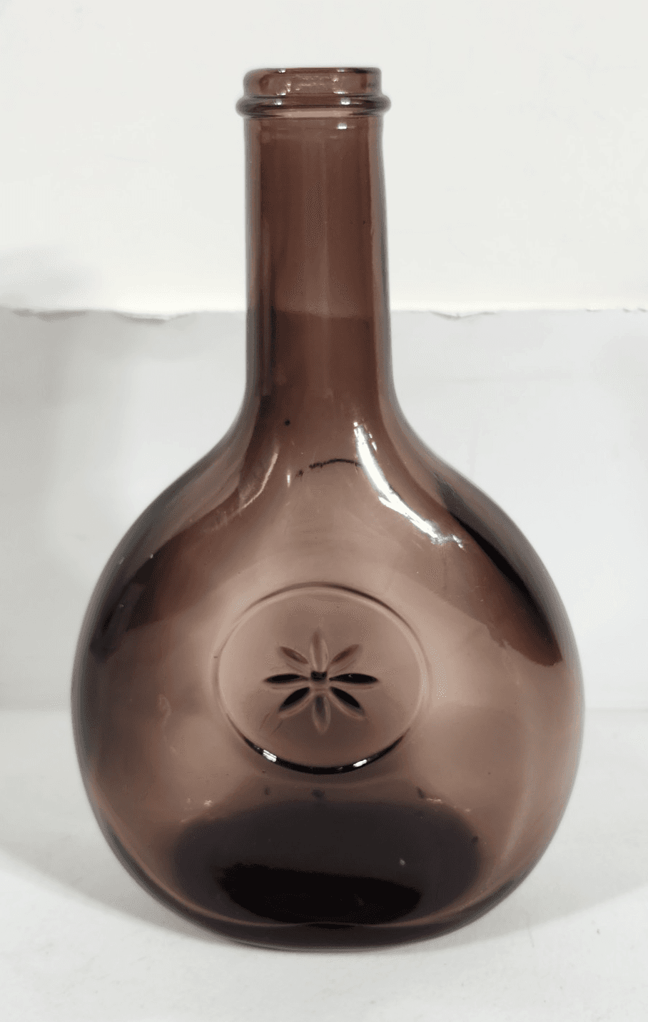 Vintage Wheaton Glassboro Deep Amethyst Purple Bottle 9" Home Bar Decor - Thumbnail 5