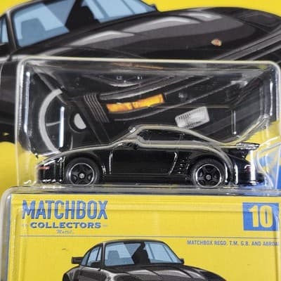 2026 Matchbox Collectors 1988 Porsche 911 Turbo Slant Nose Black Car Toy NEW - Thumbnail 2