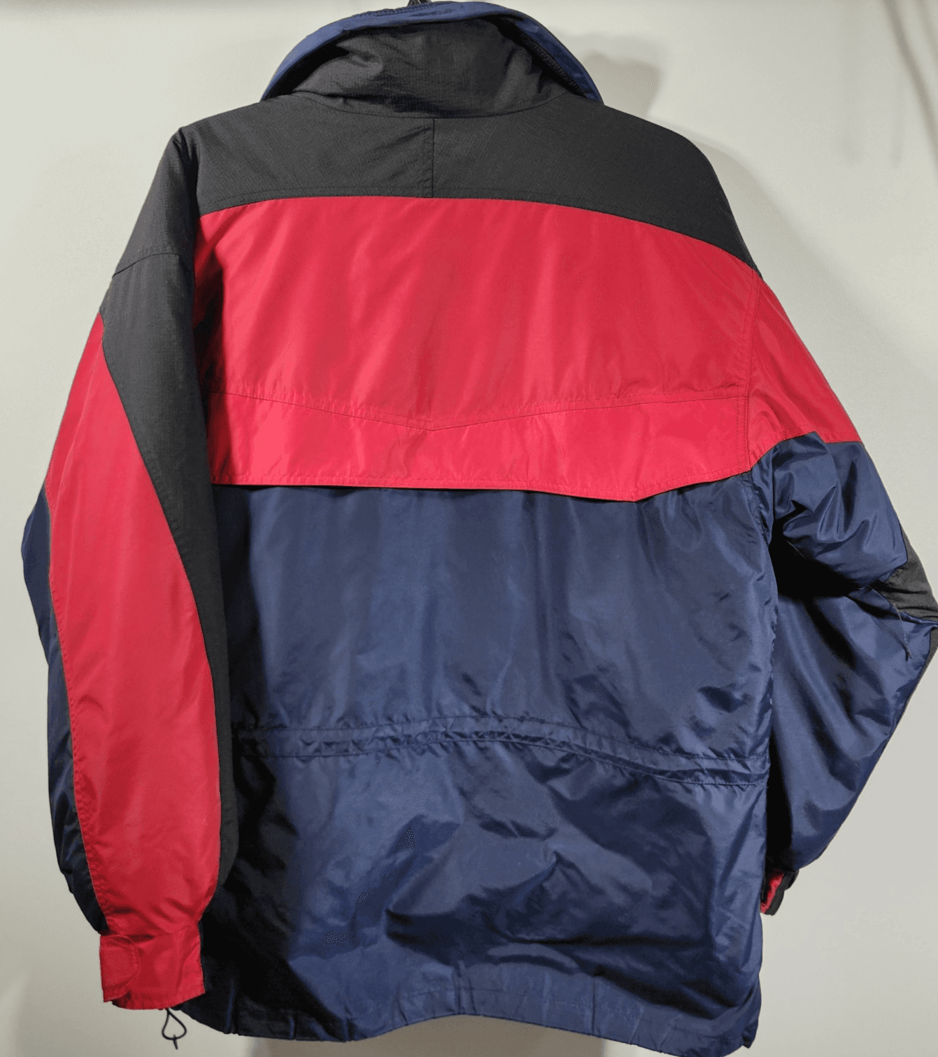 Vintage Columbia Jacket Men's Large Ski Coat Colorblock Blue Red W/Inner Zip Out - Thumbnail 4