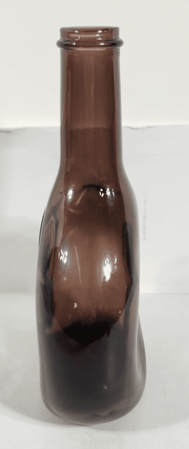 Vintage Wheaton Glassboro Deep Amethyst Purple Bottle 9" Home Bar Decor - Thumbnail 4