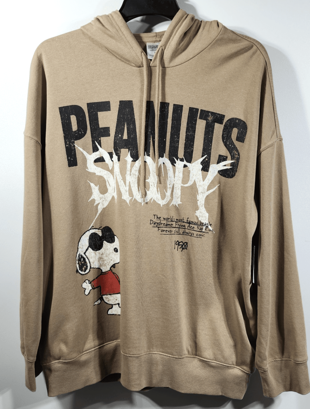 Snoopy Men's XL Hoodie Peanuts Hooded Sweatshirt Double Sided Graphic NEW - Thumbnail 5