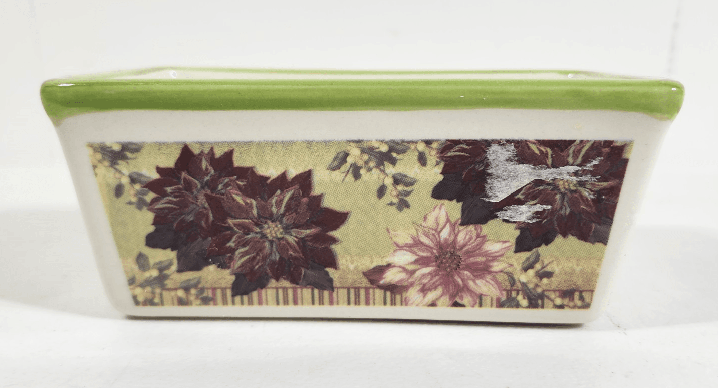 Nantucket Mini Loaf Pan Decorative Holiday Scene 5.5" X 3.5" - Thumbnail 2