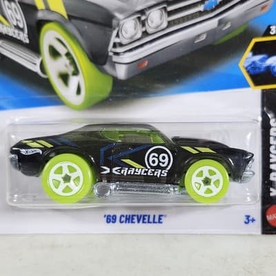 2026 Hot Wheels '69 Chevelle X-Raycers Black Car 1/64 Toy Vehicle NEW - Thumbnail 2