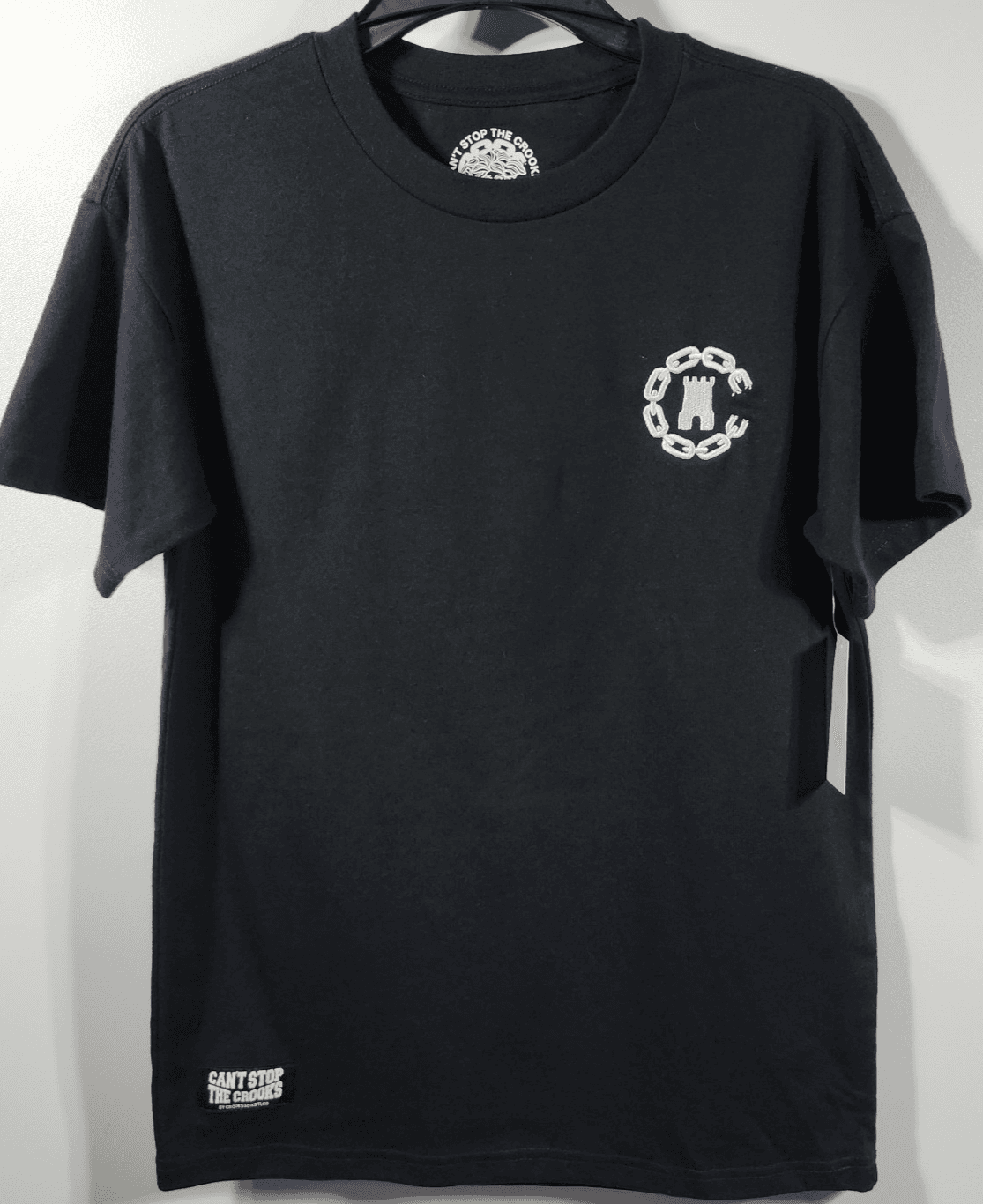 Crooks & Castles Men's XS T-Shirt Black Short Sleeve Ruling Elite Graphic NEW - Thumbnail 5