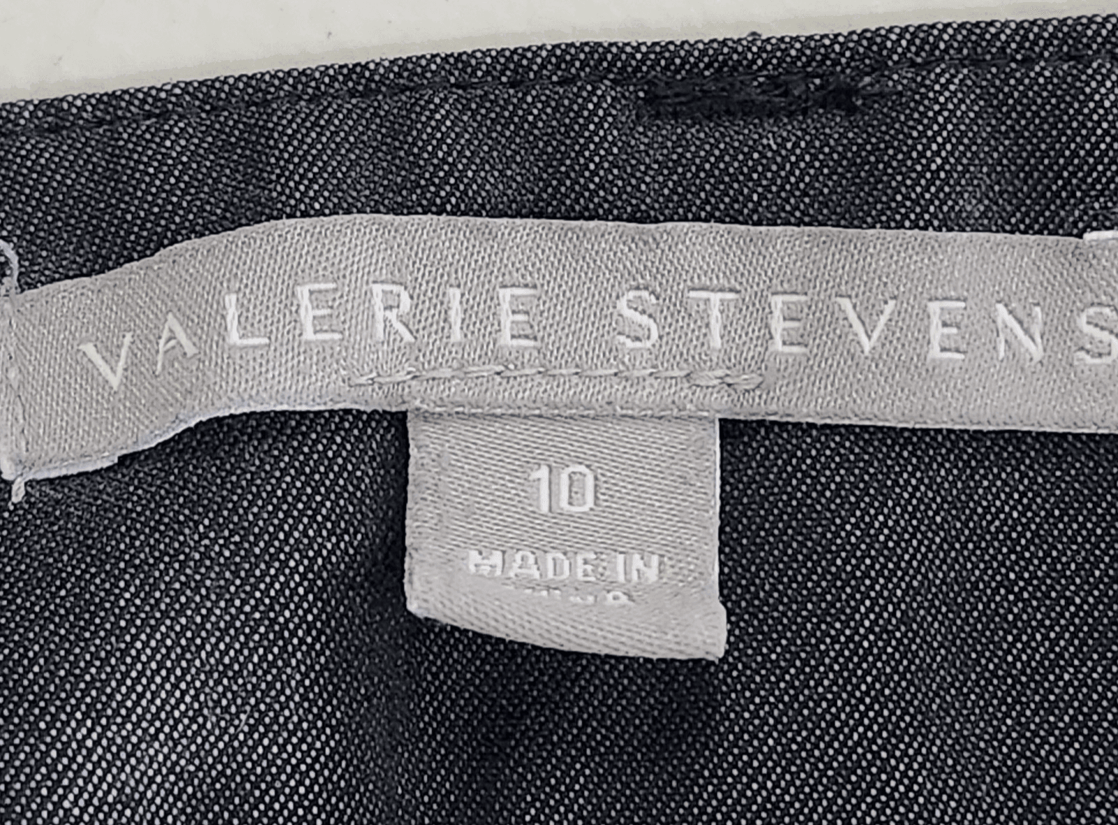 Valerie Stevens Women's 10 Pants Career Straight Leg Grey Stretch - Thumbnail 7