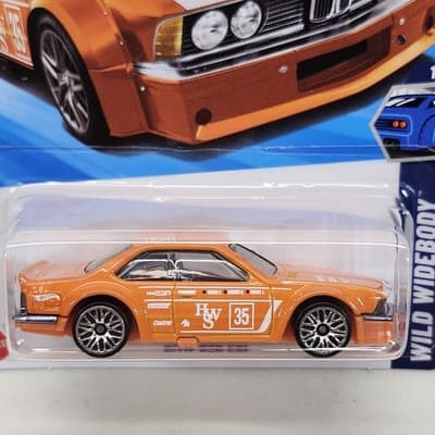 2025 Hot Wheels BMW 635 CSi Orange Car 1/64 Toy Wild Widebody NEW - Thumbnail 2