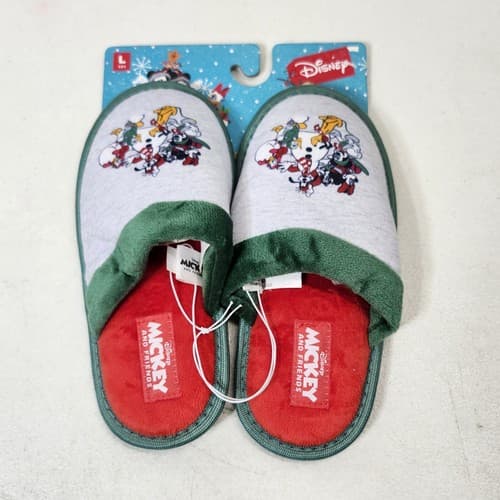 Disney Mickey Mouse Cartoon Kids Youth Slippers Size Large 13/1 Colorful NEW - Thumbnail 5
