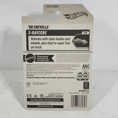 2026 Hot Wheels '69 Chevelle X-Raycers Black Car 1/64 Toy Vehicle NEW - Thumbnail 5